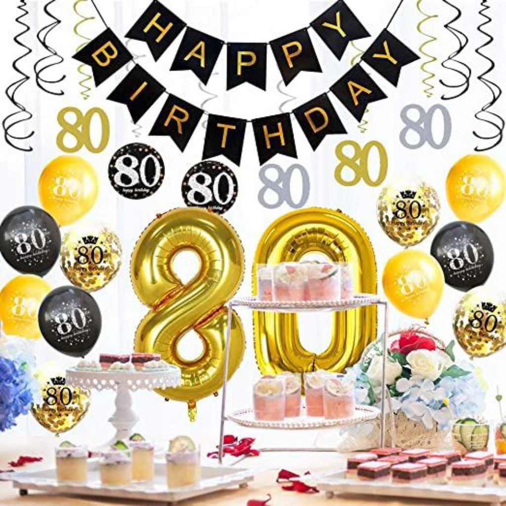 80th birthday themes