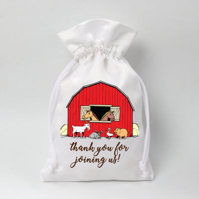 farm animal favor bag ideas 