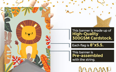Safari Birthday Theme Decorations | Jungle Theme Birthday Banner