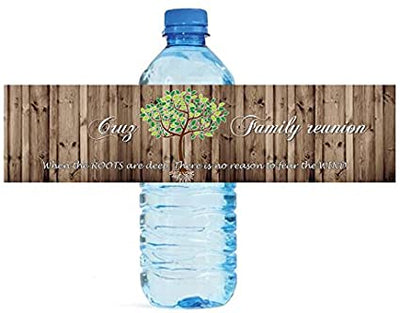Family Reunion Water Bottle Labels