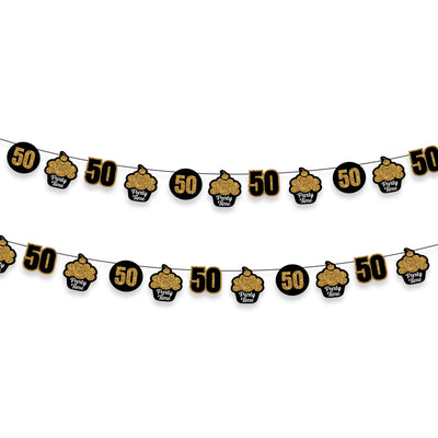 50th Birthday Theme Party Supplies | Happy Birthday Party Garland Decorations