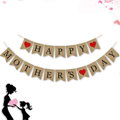 Happy Mothers Day Banner | Mother's Day Party Decoration Idea