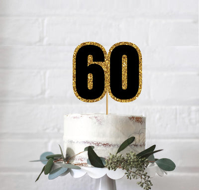 60th Birthday Party Theme Cake Decorations | Happy Birthday Party Cake Toppers