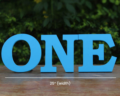 Wooden Standing Letters | First Birthday Decoration