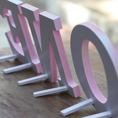 Wooden Standing Letters | First Birthday Decoration