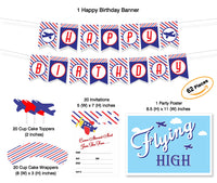 Airplane Birthday Party Decoration | Combo Pack
