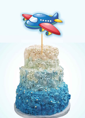 Birthday Party Cake Table Decorations | Airplane Theme Cake Topper