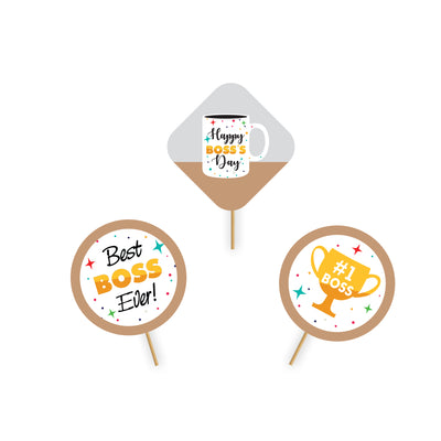 Boss's Day Cupcake Toppers