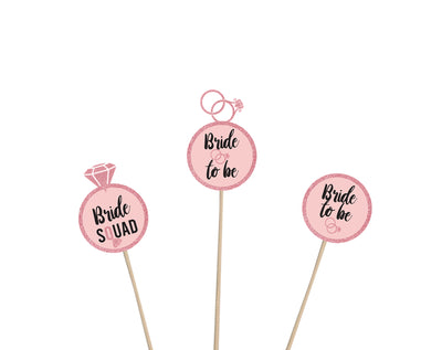 Bridal Shower Cupcake Toppers