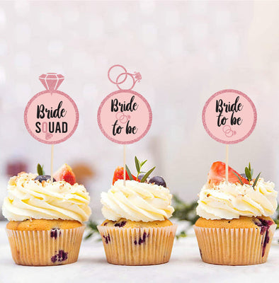 Bridal Shower Cupcake Toppers