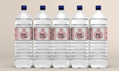 Water Bottle Labels for Bridal Shower