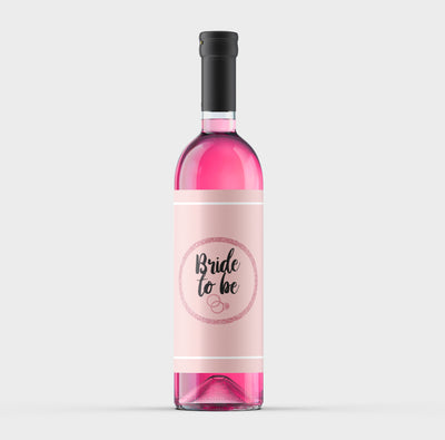 Bridal Shower Wine Bottle Labels