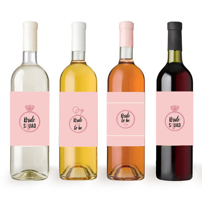 Bridal Shower Wine Bottle Labels