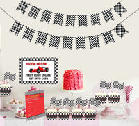 Checkered Birthday Party Decoration | Combo Pack