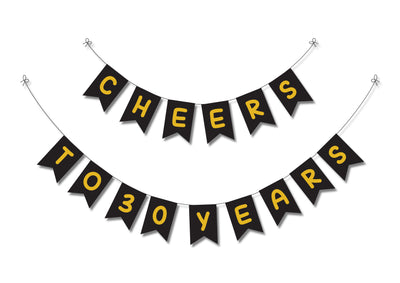 30 Years Birthday Party  Decoration - Banner