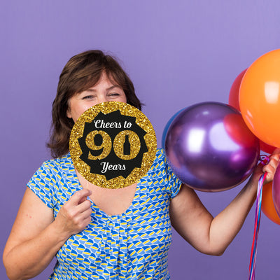 90th Birthday Theme Photoprops | Happy Birthday Party Decorations