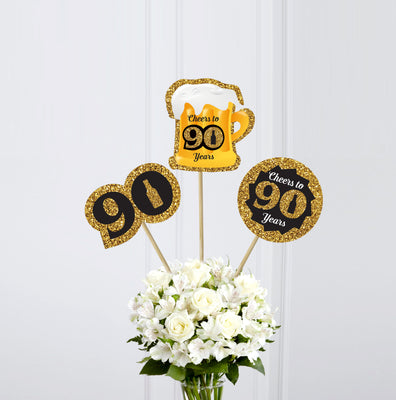 Happy Birthday Party Table Decors | 90th Birthday Party Centerpieces Decorations