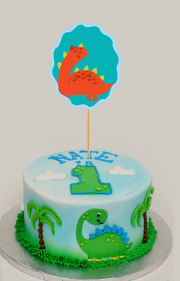 Dino Party Decorations | Dinosaur Birthday Cake Toppers