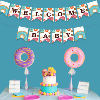 Donut Boy Baby Shower Banner Ideas