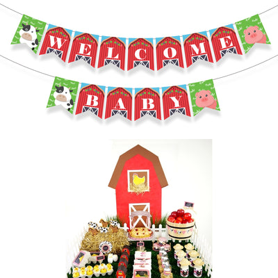 Farm Theme Baby Shower Party Decorations | Farm Banner Designs