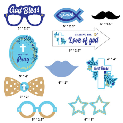Photo Booth for Baptism | Baptism Party Supplies