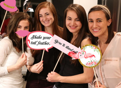 Birthday Photo Prop Ideas | Flamingo Photo Booth Prop
