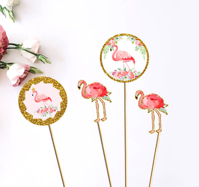 Flamingo Birthday Decoration Ideas | Flamingo Girl Birthday Centerpieces