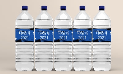 Graduation Water Bottle Labels | Graduation Party Favors