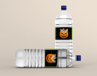 halloween water bottle labels