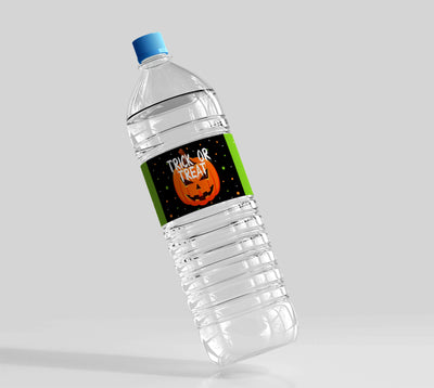 halloween water bottle labels free