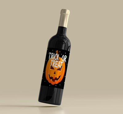 wine bottle labels for halloween