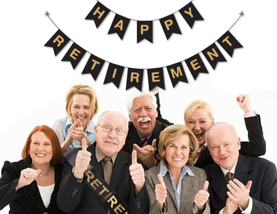 Happy Retirement Banner | Retirement Party Decoration