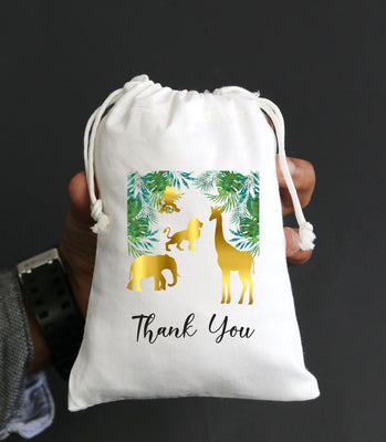 Animal Theme Birthday Favor Bags