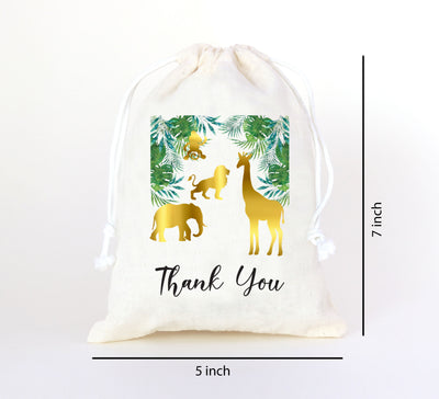 Animal Theme Birthday Favor Bags
