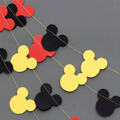 Mickey Mouse Garland Party Decorations | Happy Birthday Decor Garland