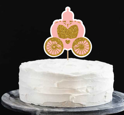 Princess Cake Topper |  Pink 1st Birthday Decor