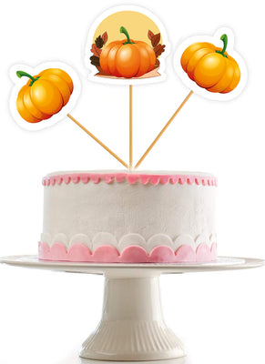 Pumpkin Theme Cake Topper | Baby Shower Cake Toppers