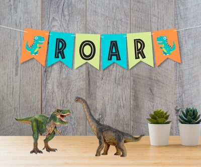 Dinosaur Themed Birthday Supplies | Dinosaur Roar Birthday Banner