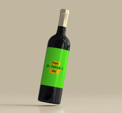 St Patrick's Day Party Favors | Wine Bottle Labels