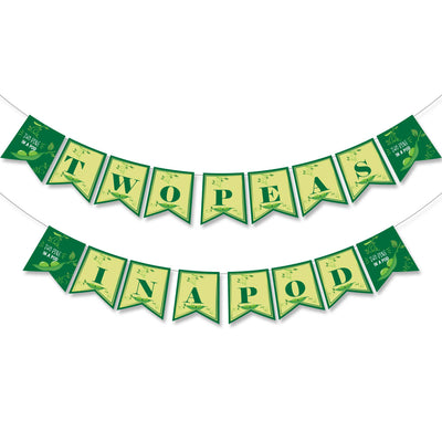 Twin Baby Shower Banner | Two Peas in a Pod Banner