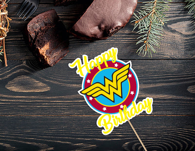 Wonder Woman Party Decoration | Wonder Woman Cake Topper