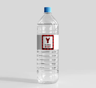 water bottle labels for christmas