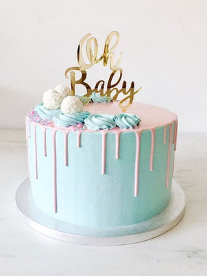 Pregnancy Announcement Cake Decorations | Gender Reveal Cake Topper