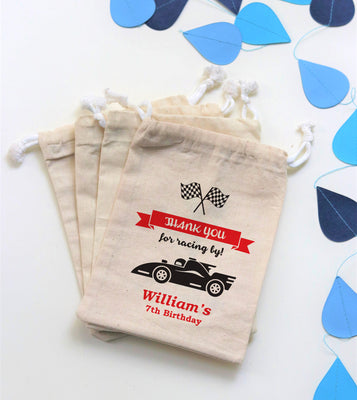 Race Car Birthday Party Favors | Car Theme Favor Bags
