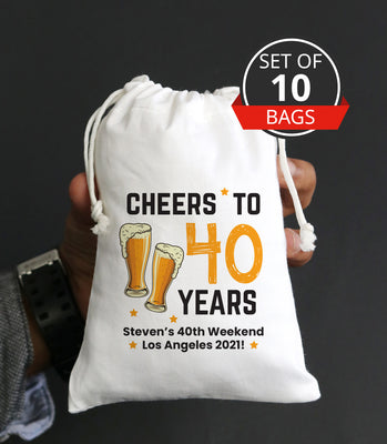 40th Birthday Party Favor Bag  | Happy Birthday Gift Ideas