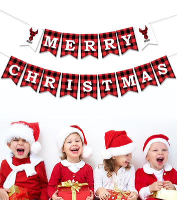 merry christmas hanging banner