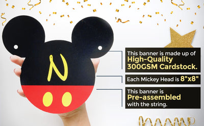 Mickey Mouse Birthday Banner | 2nd Birthday Party Banner
