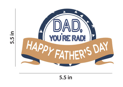 happy fathers day cake topper template
