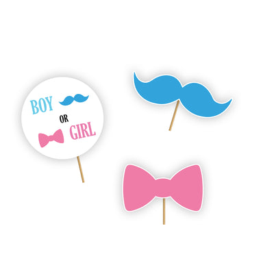 Gender Reveal Cupcake Toppers