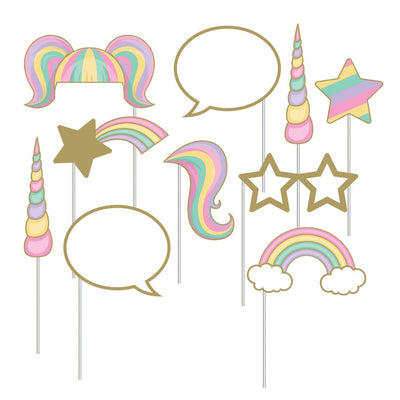Birthday Photo Booth Backdrops | Unicorn Photo Booth Props